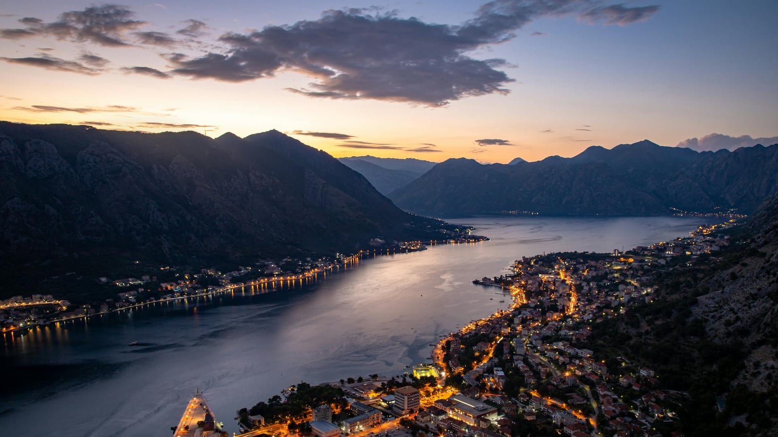 Bay of Kotor at dusk