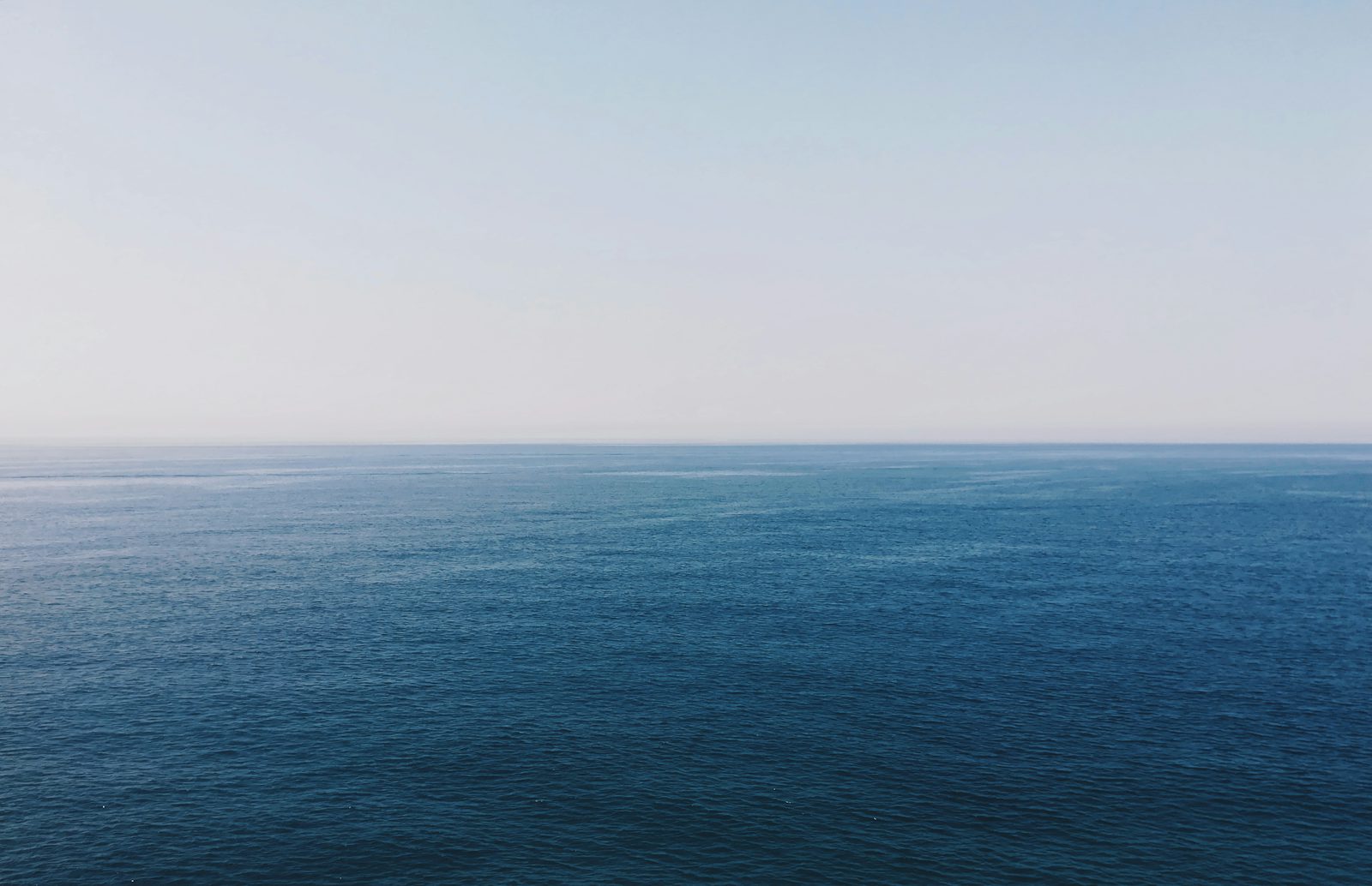 Open Adriatic horizon from Buljarica beach, Montenegro